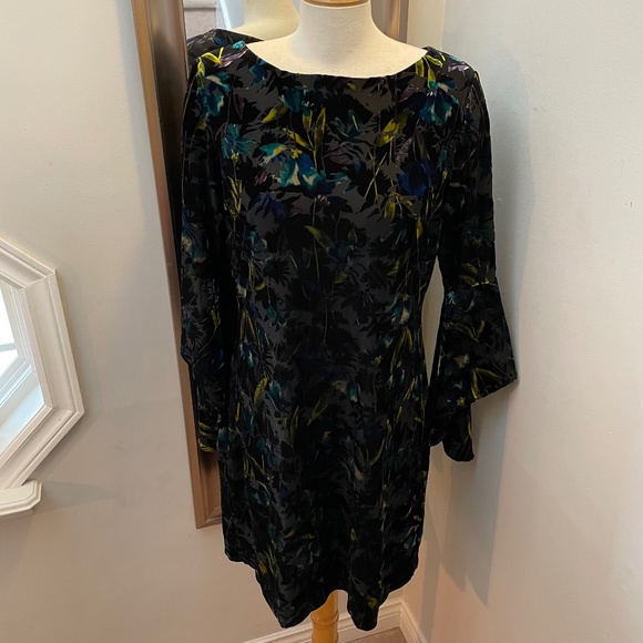 Tropical black burnt-out velvet The Limited Collection dress - Picture 2 of 14